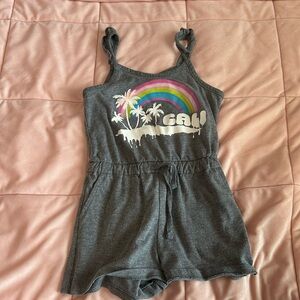 Girls gray romper